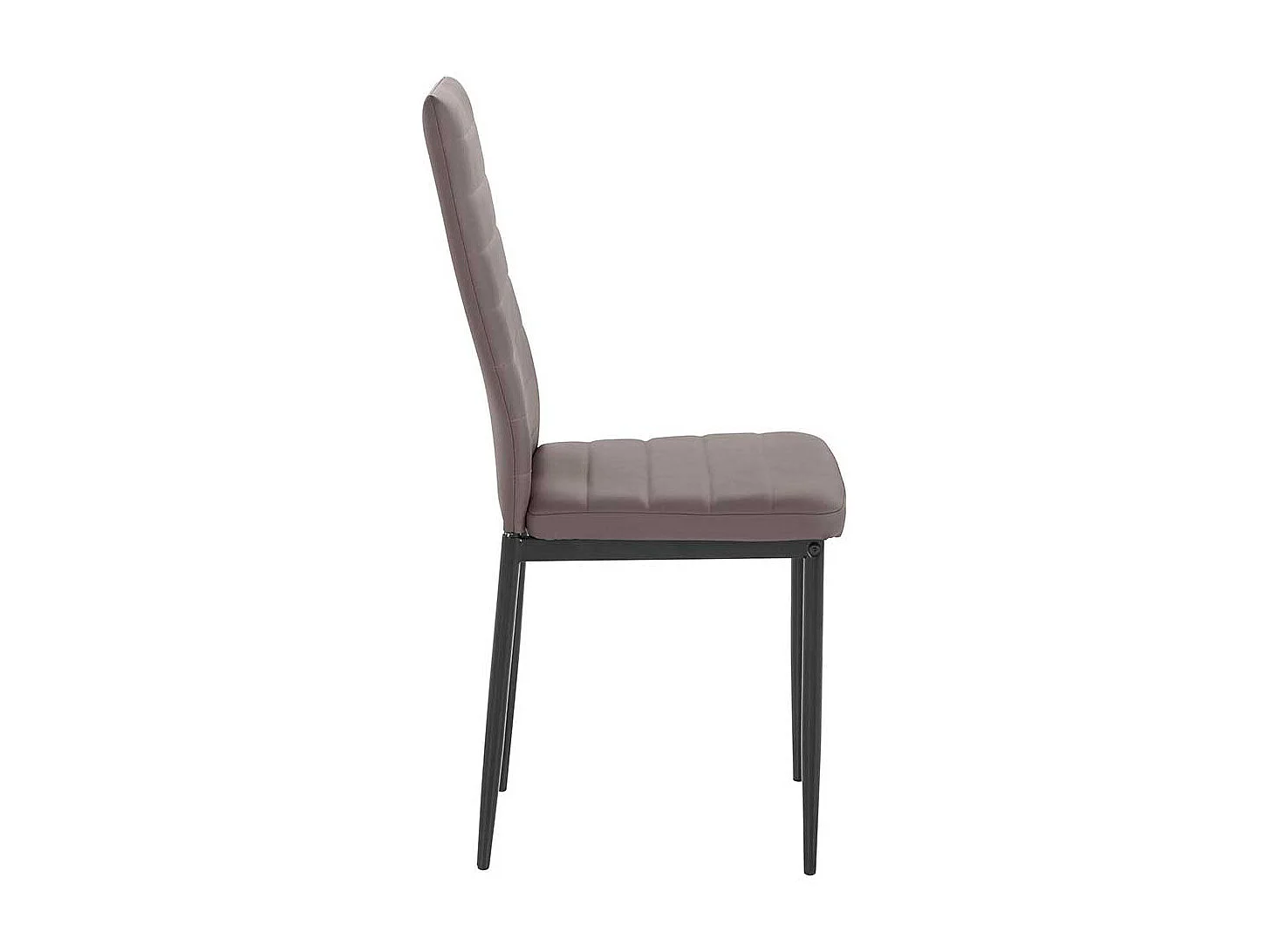 Polsterstühle in Hellbraun Kunstleder hoher Lehne (4er Set)