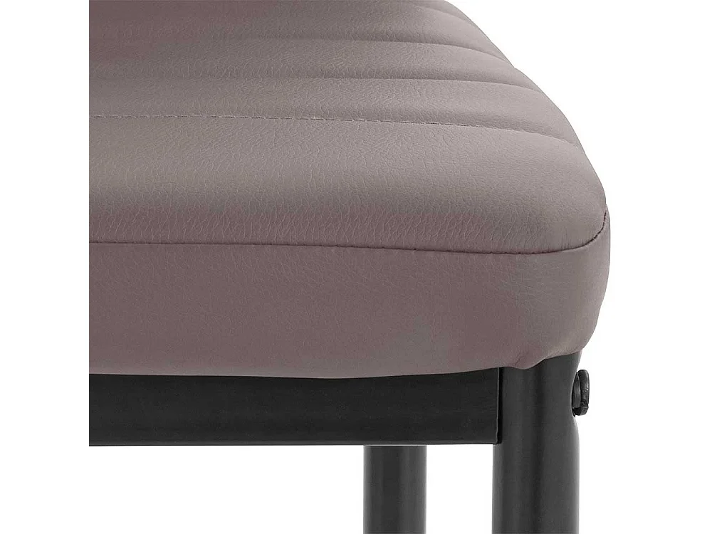 Polsterstühle in Hellbraun Kunstleder hoher Lehne (4er Set)