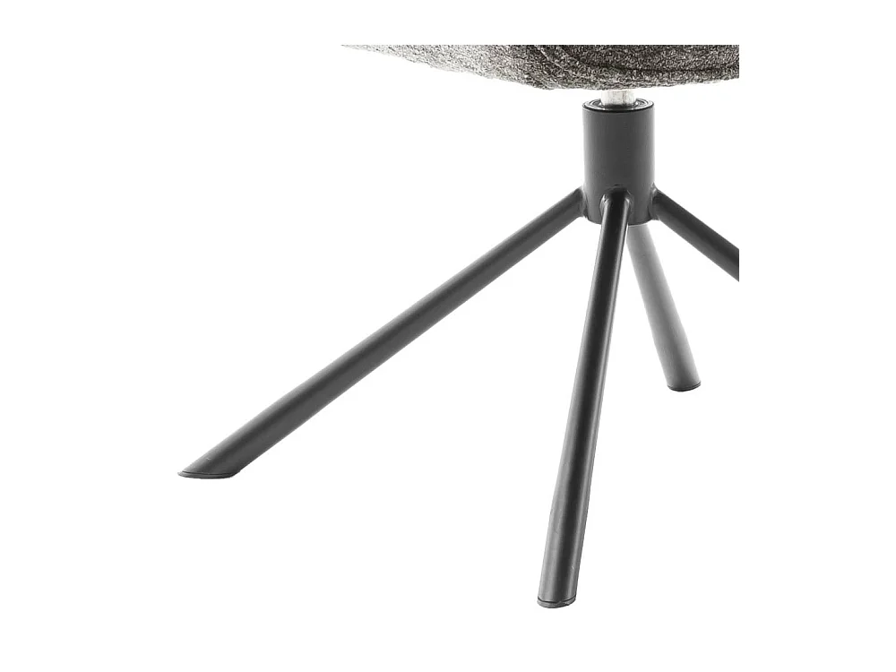 Armlehnstuhl Esstischstuhl um 360 Grad drehbar aus Chenillegewebe (2er Set)