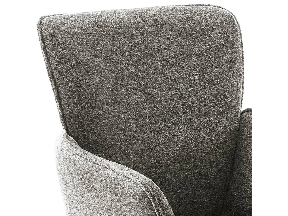 Armlehnstuhl Esstischstuhl um 360 Grad drehbar aus Chenillegewebe (2er Set)