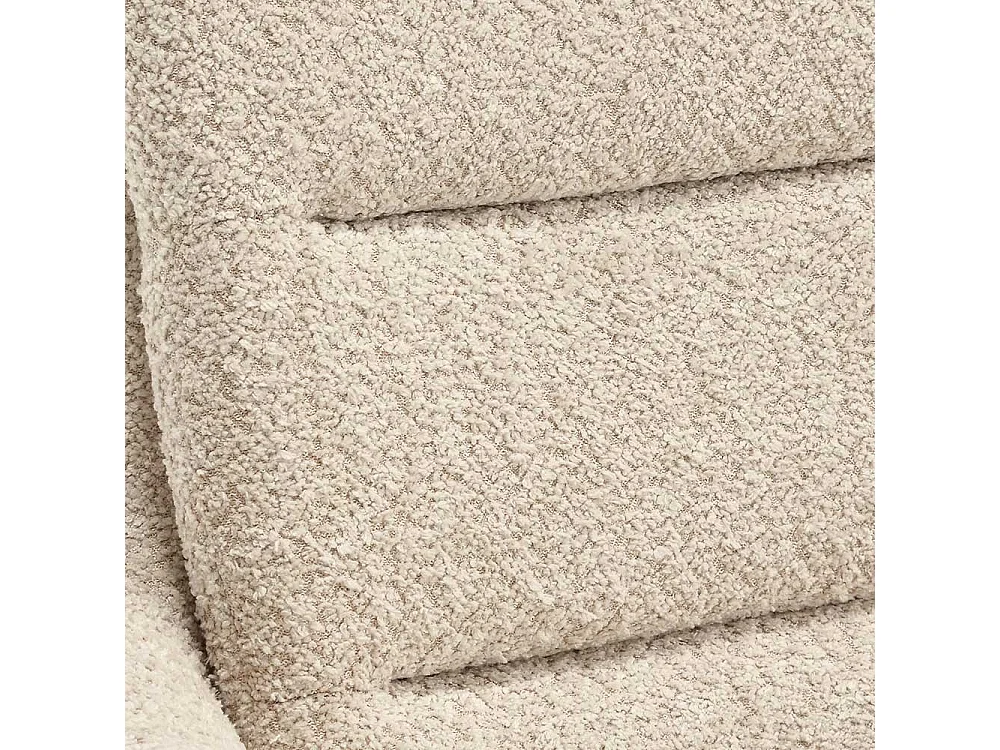 Drehbarer Esstischstuhl in Cremefarben Gestell aus Massivholz (2er Set)