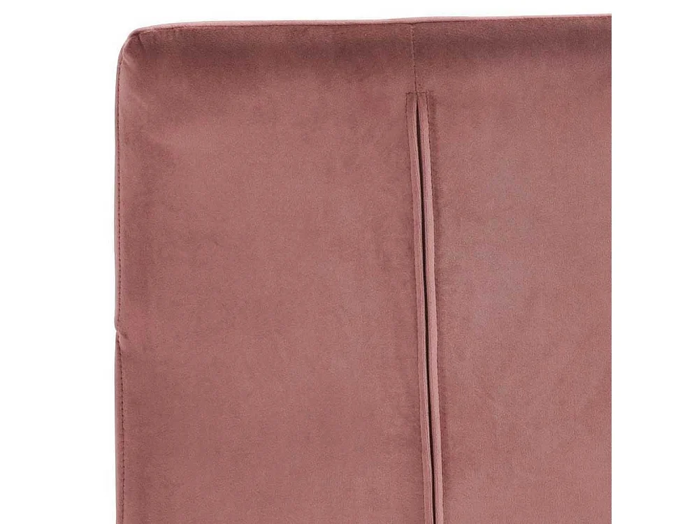 Samt Esstisch Stühle in Altrosa und Schwarz Gestell aus Metall (2er Set)