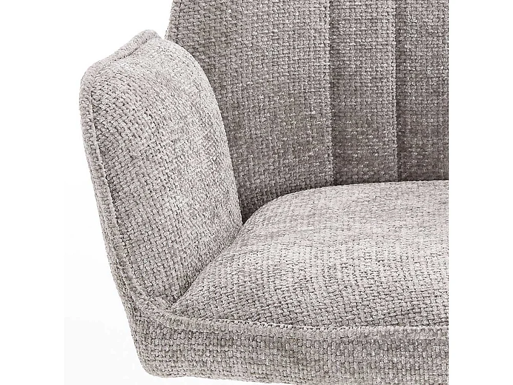 Esszimmerstuhl Armstuhl mit Bezug und gepolsterter Rückenlehne (2er Set)