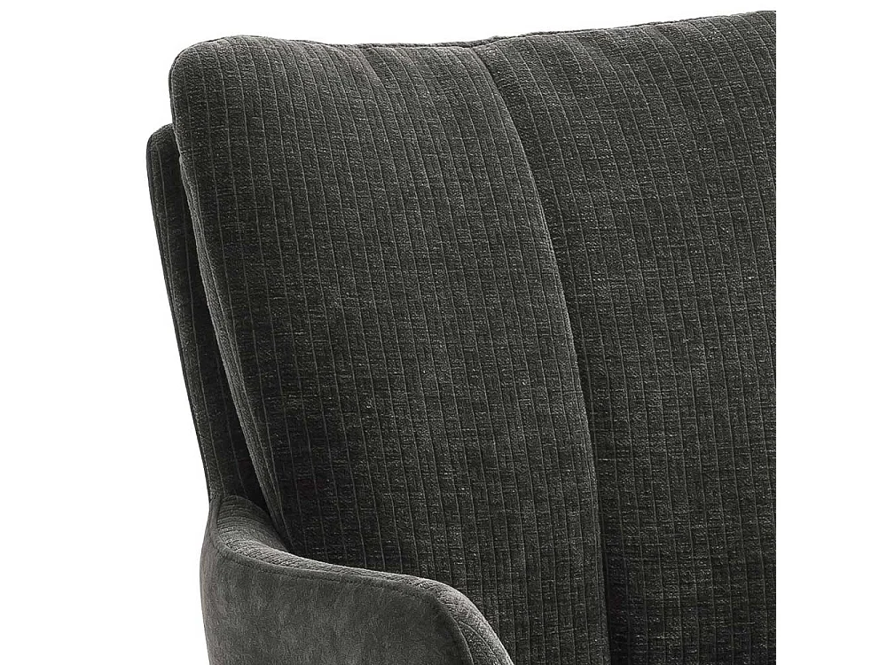 Moderne Esszimmer Armlehnstühle in Anthrazit drehbar (2er Set)