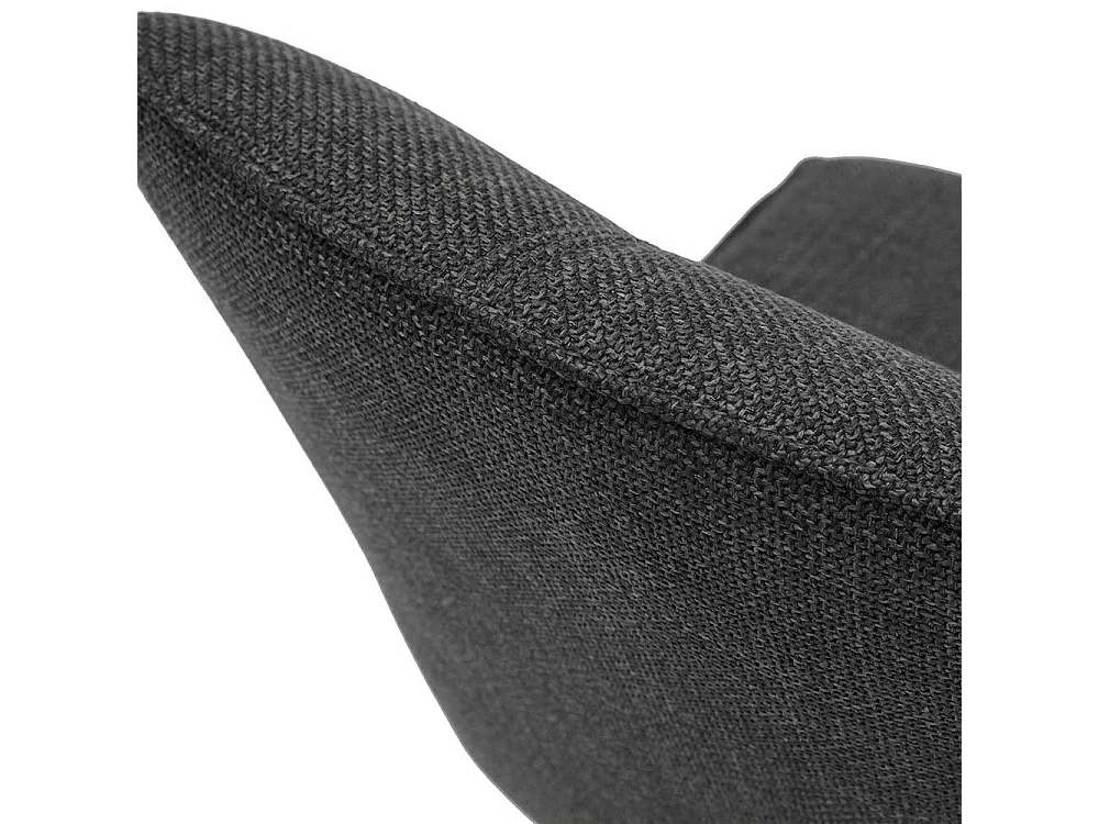 Esstisch Stühle in Anthrazit Webstoff drehbar (2er Set)