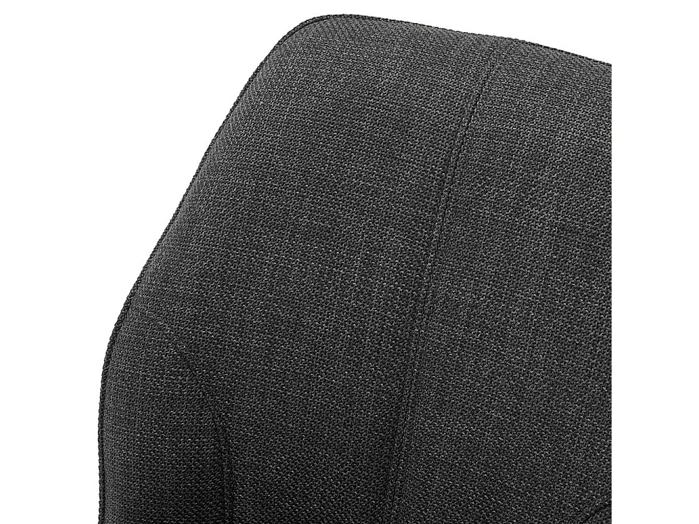 Esstisch Stühle in Anthrazit Webstoff drehbar (2er Set)