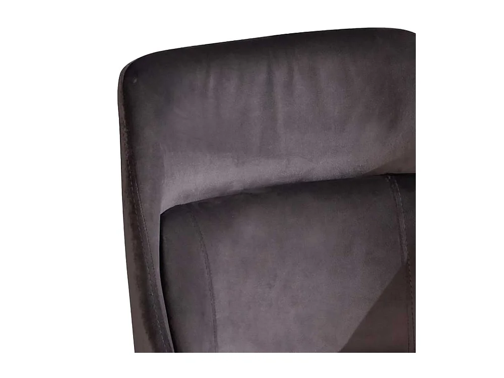 Esstischstuhl Samt Stuhl in Grau und Goldfarben