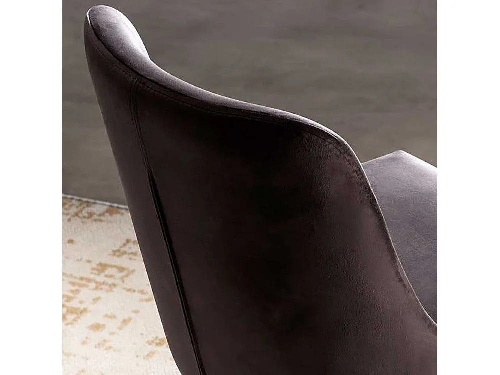 Esstischstuhl Samt Stuhl in Grau und Goldfarben