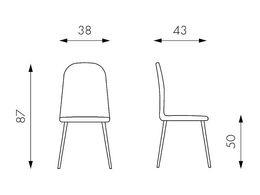 Schalenstuhl aus Kunstrattan Braun Weiß (4er Set)