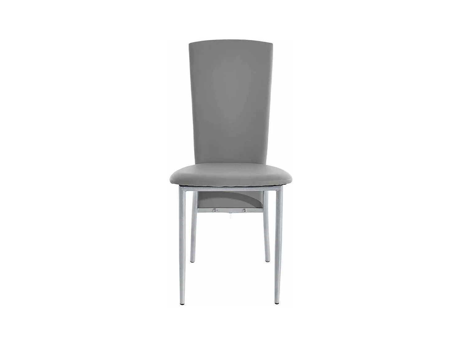 Hochlehner Kuechenstuhl in Grau Gestell aus Metall (4er Set)