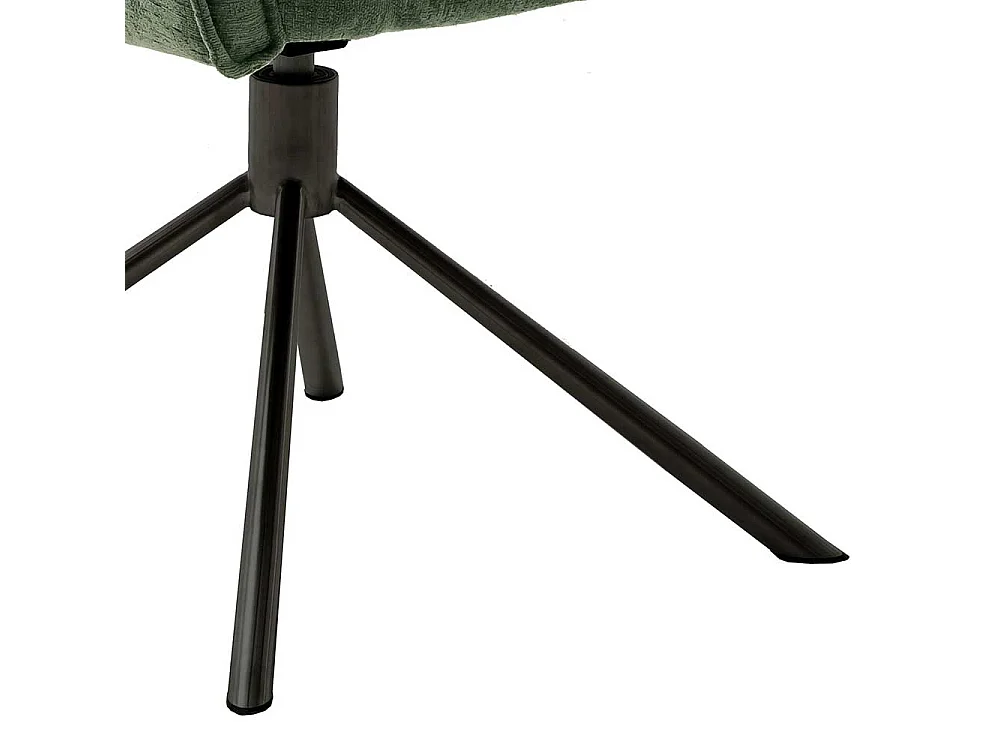 Armlehner mit Drehgestell in Oliv Grün Schwarz (2er Set)