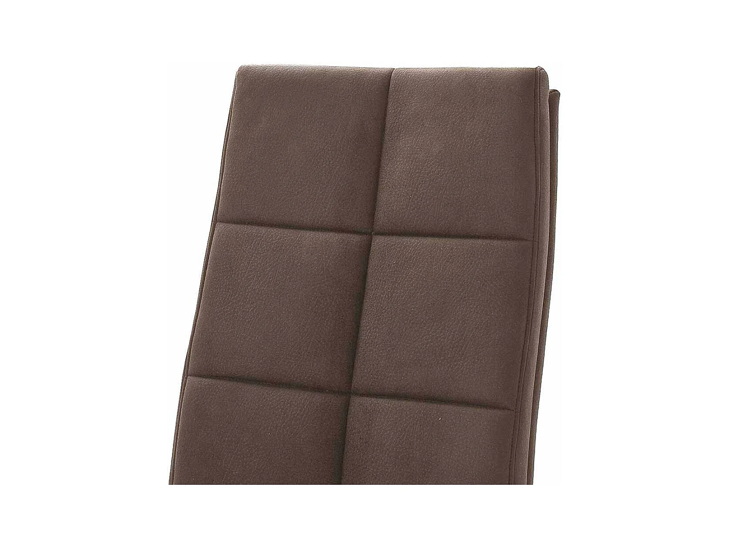 K�chenstuhl in Braun Edelstahl (2er Set)