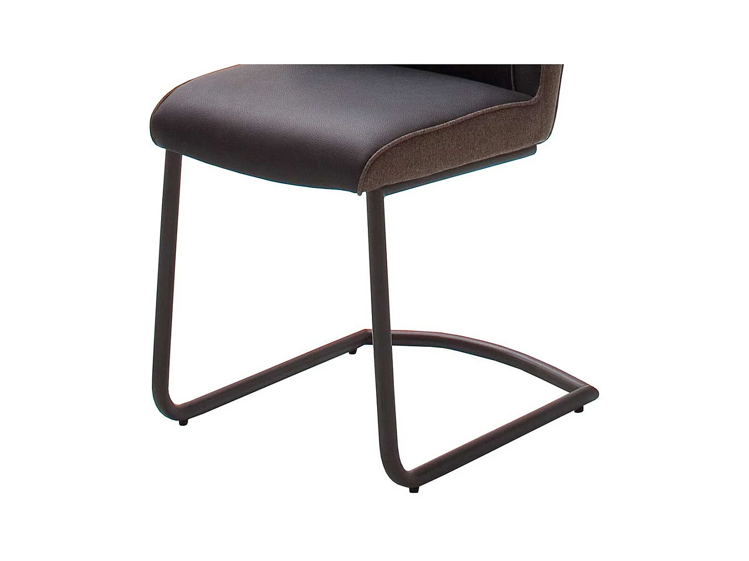 Esszimmer Freischwinger im Retrostil Dunkelbraun (2er Set)