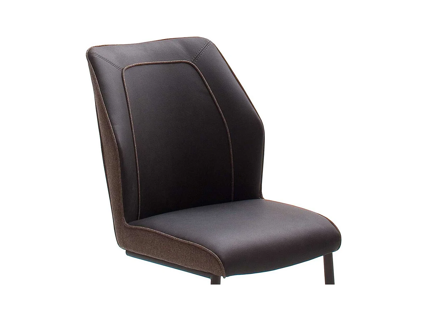 Esszimmer Freischwinger im Retrostil Dunkelbraun (2er Set)