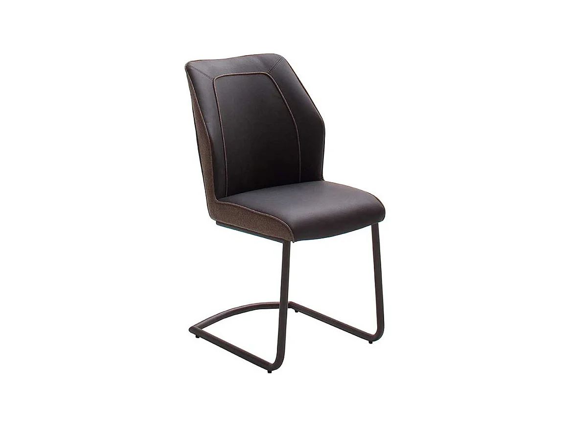 Esszimmer Freischwinger im Retrostil Dunkelbraun (2er Set)