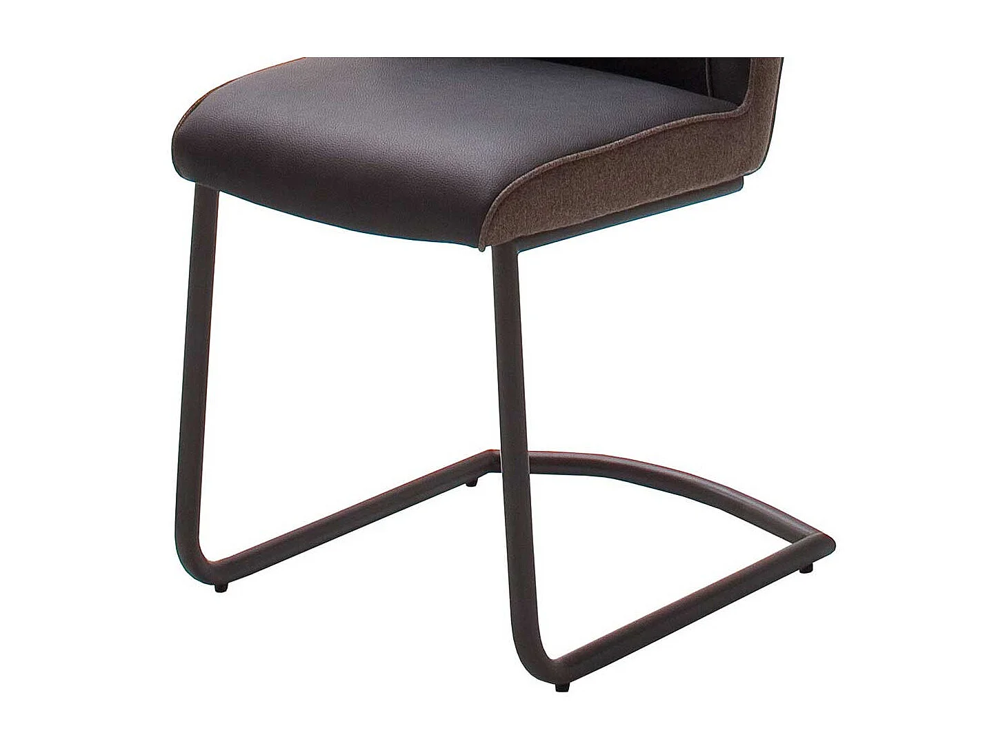 Esszimmer Freischwinger im Retrostil Dunkelbraun (2er Set)