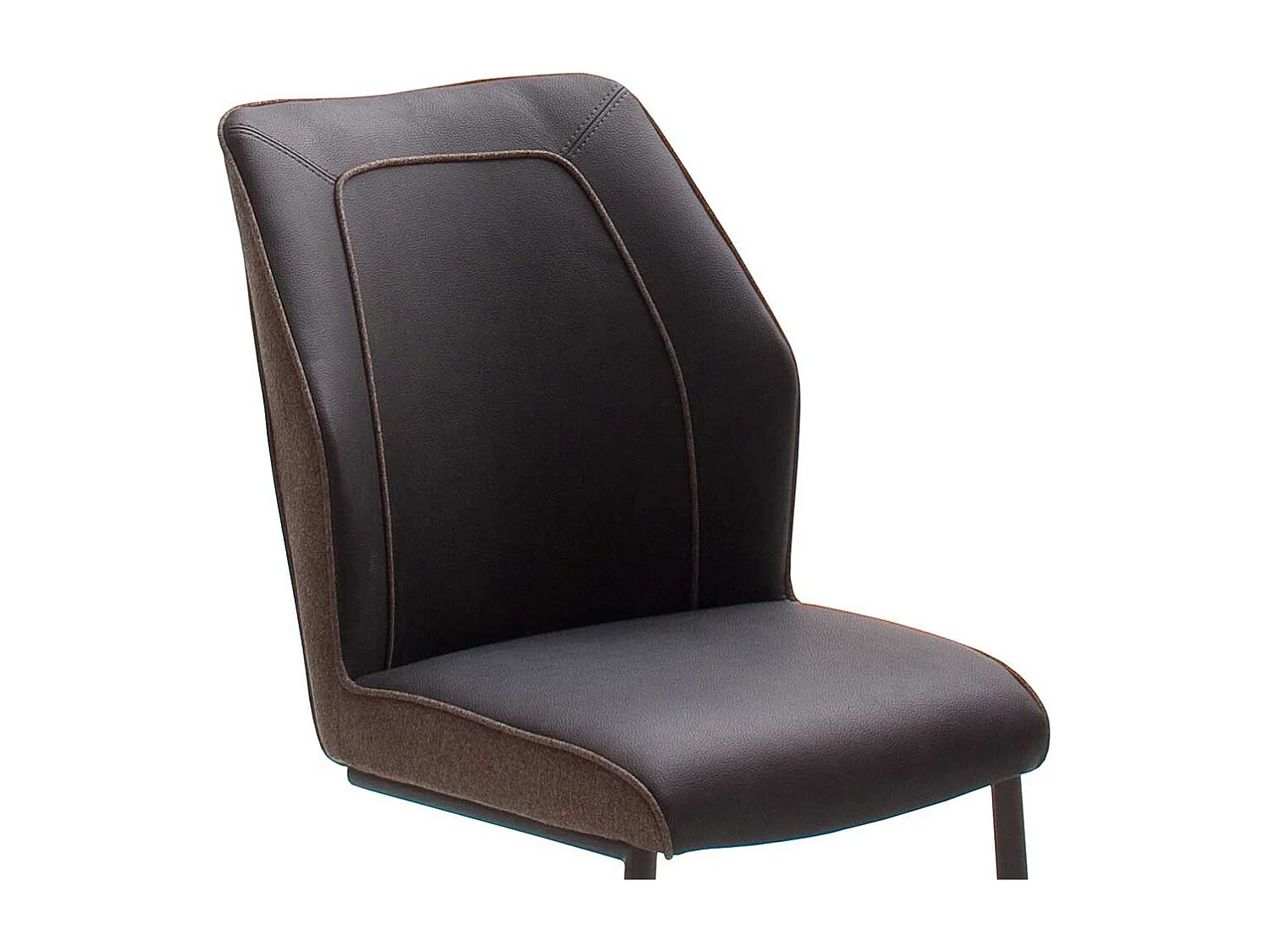 Esszimmer Freischwinger im Retrostil Dunkelbraun (2er Set)