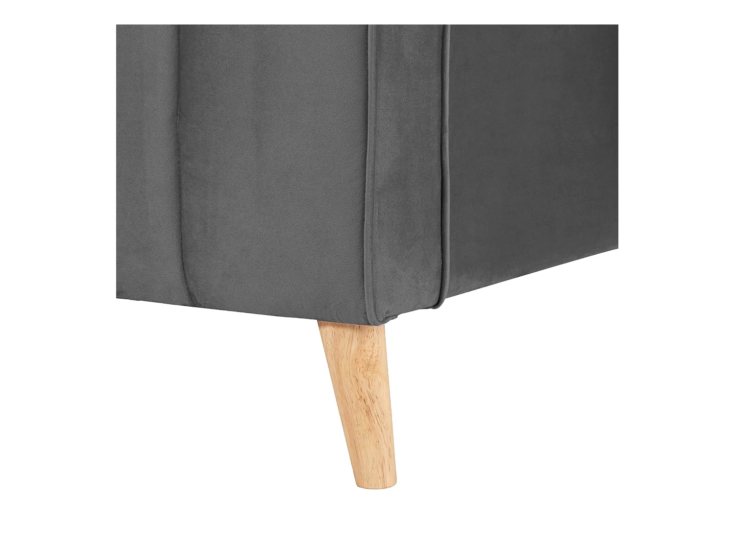 Polsterbett 140x200 cm Grau