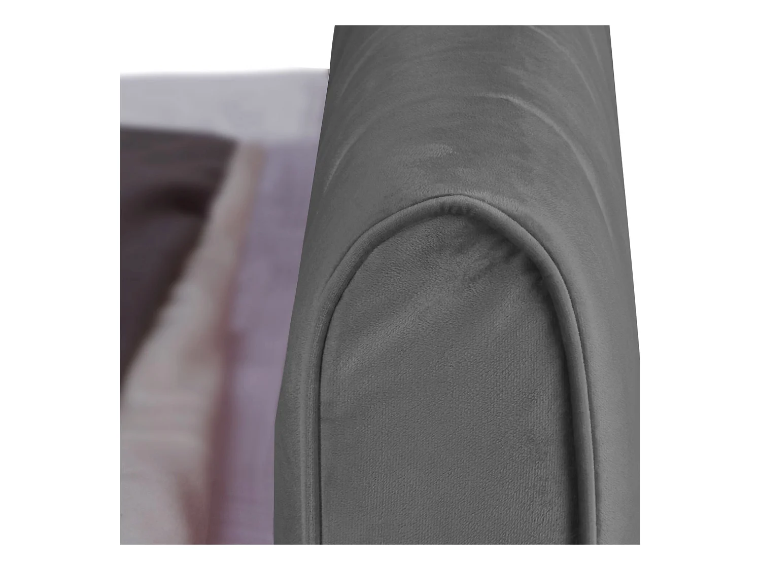 Polsterbett 140x200 cm Grau