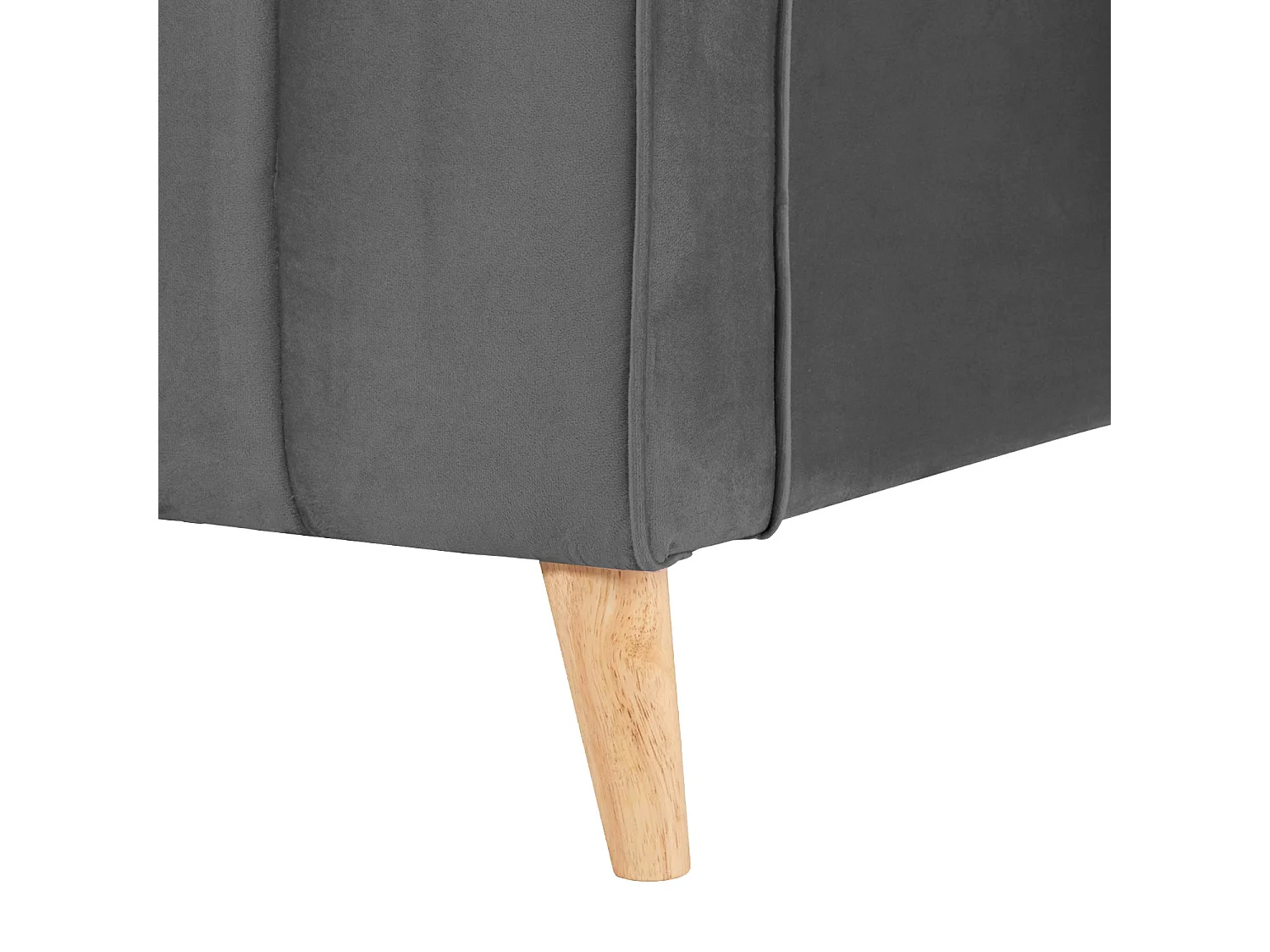 Gestoffeerd Bed 140x200 cm Grijs