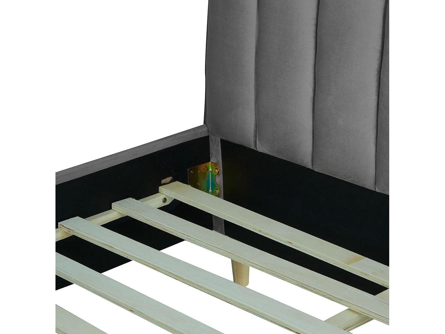 Gestoffeerd Bed 140x200 cm Grijs