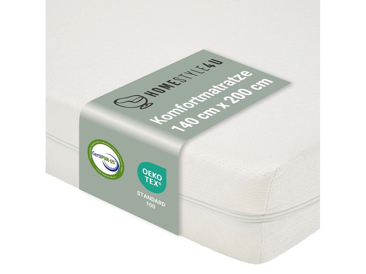 Tweepersoonsbed 140x200 cm Natuurlijk Grenen