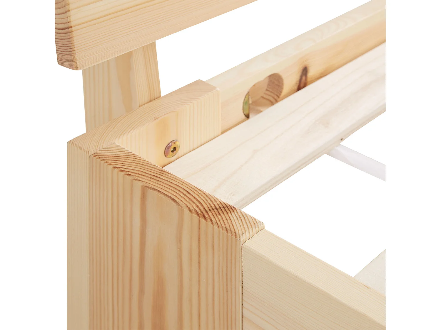 Eenpersoonsbed 90x200 cm Natuurlijk Grenen