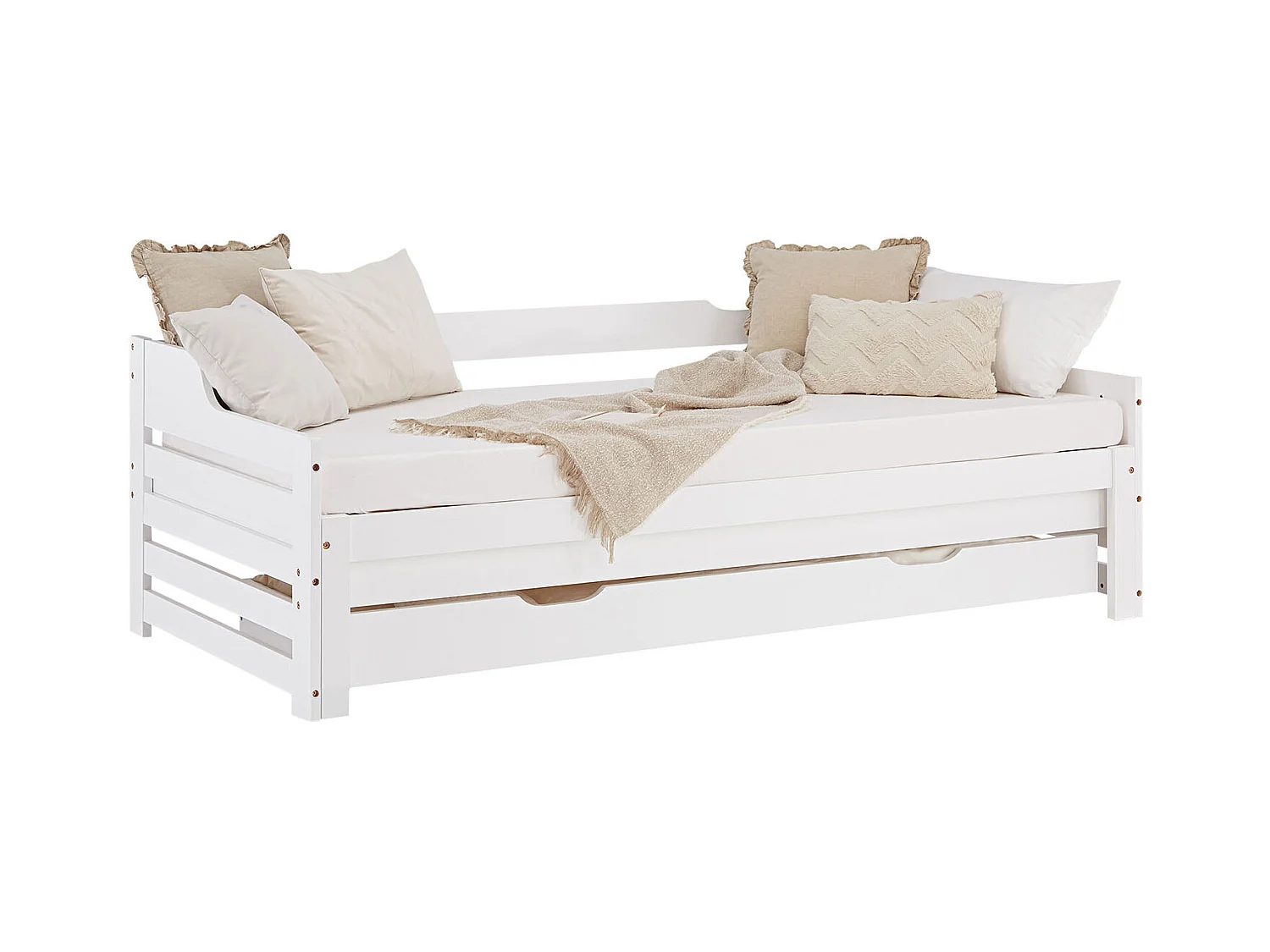 Łóżko 90x200 cm Białe