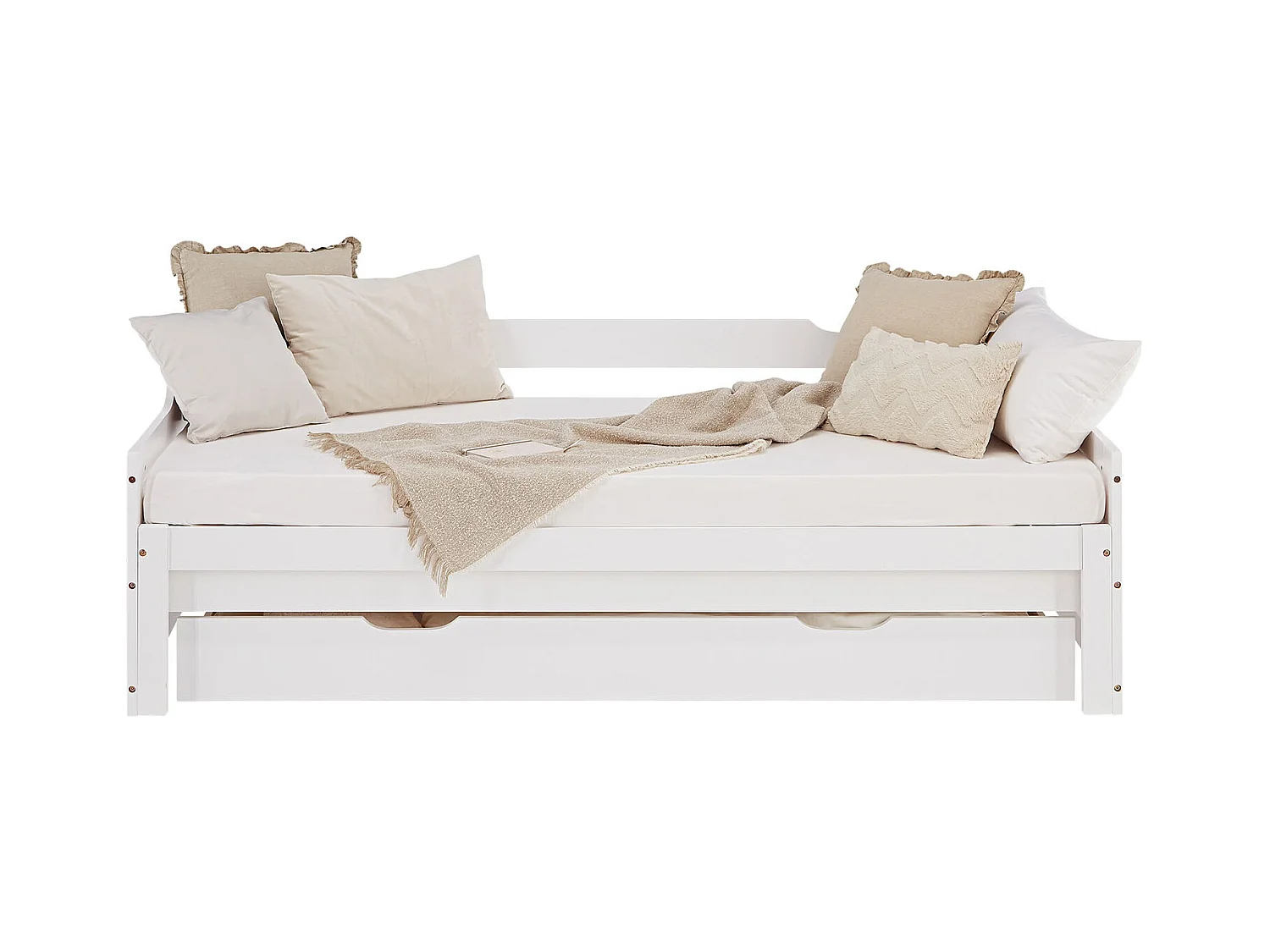 Łóżko 90x200 cm Białe