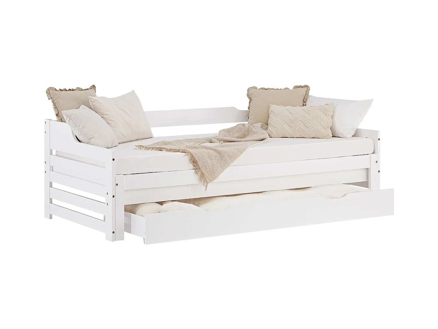 Łóżko 90x200 cm Białe