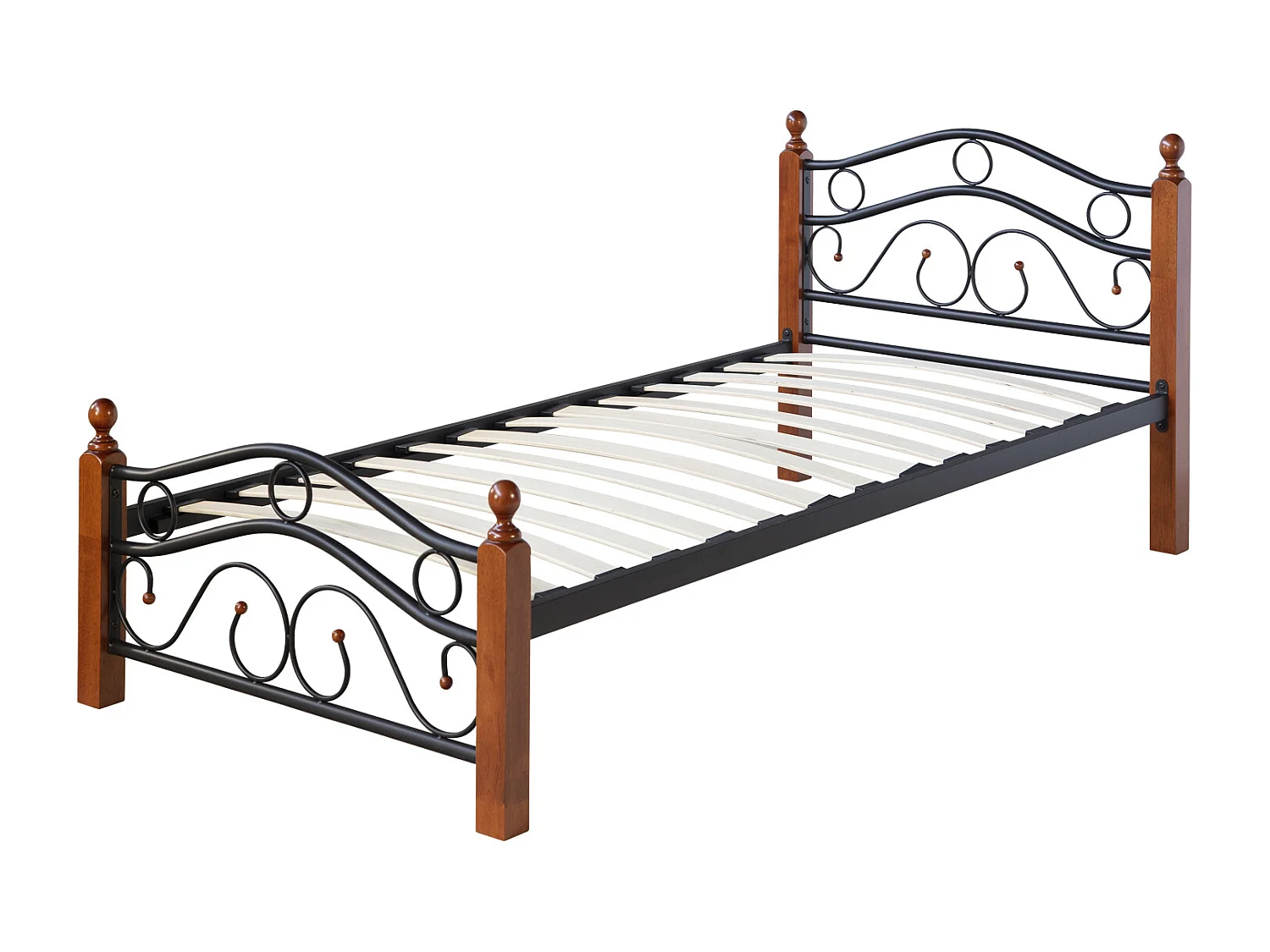 Metalen Bed 90x200 cm Zwart