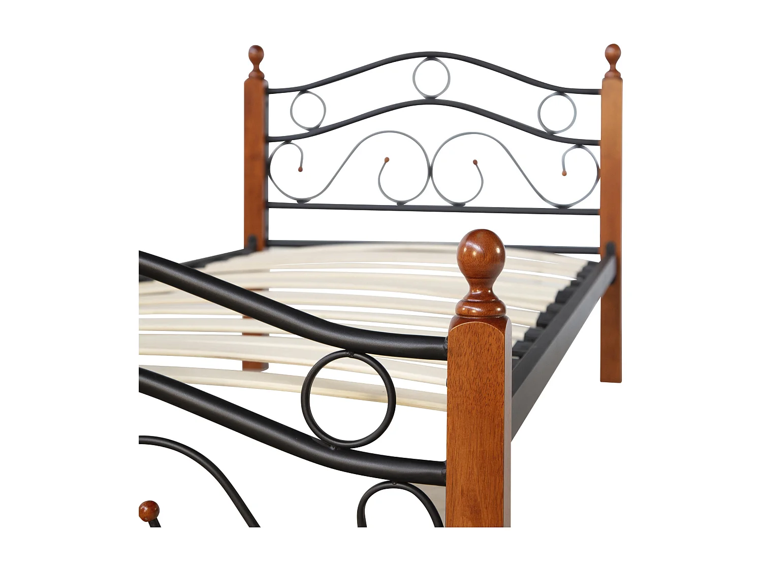 Metalen Bed 90x200 cm Zwart