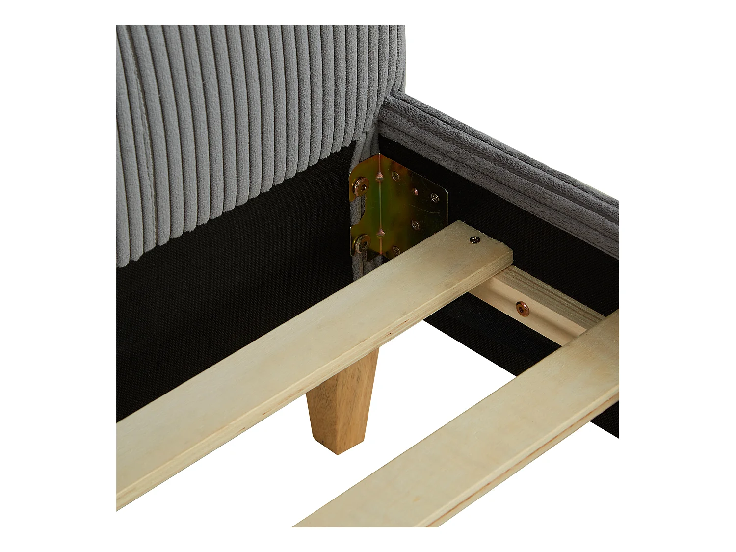 Doppelbett 140x200 cm Grau