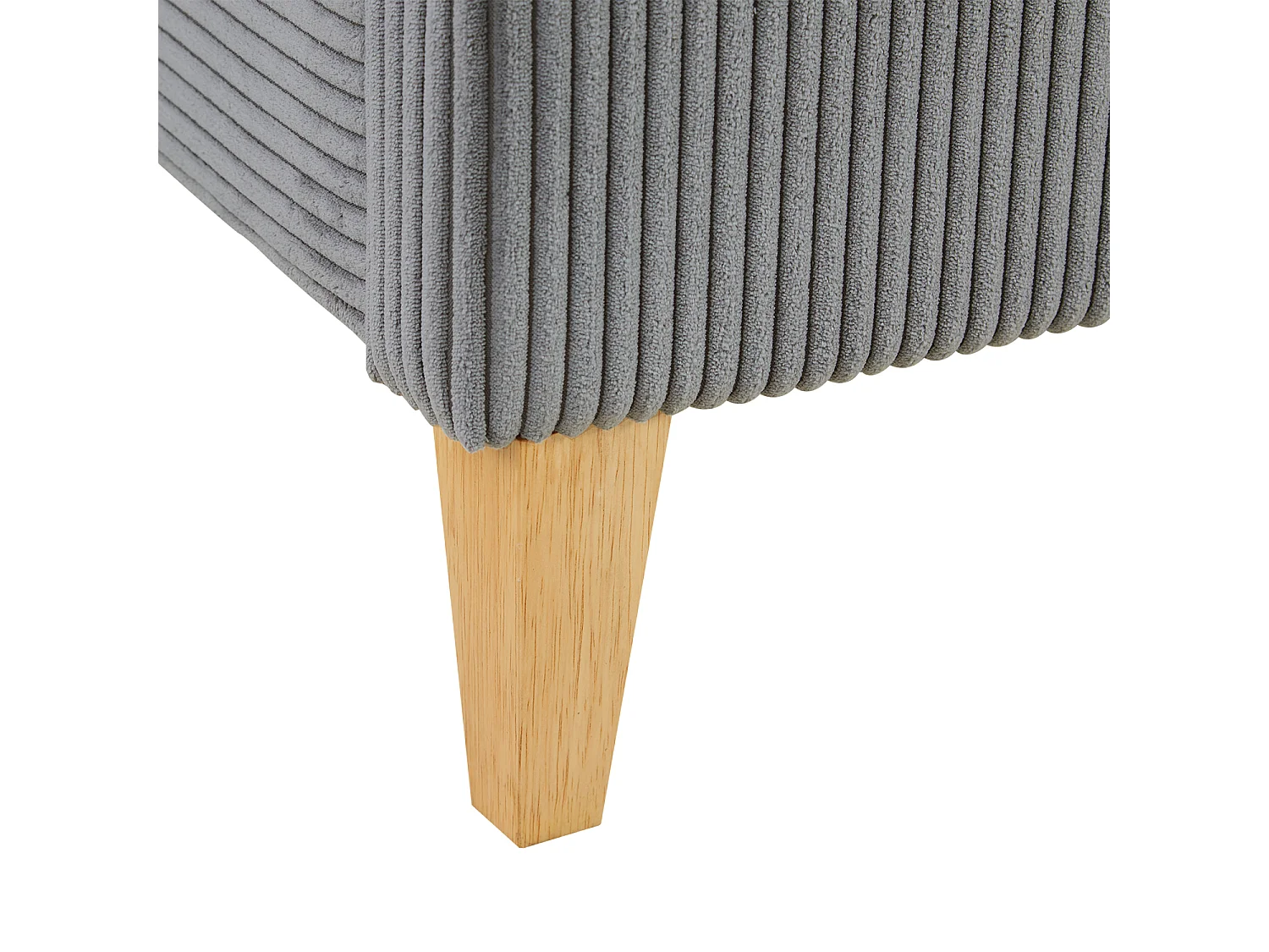 Tweepersoonsbed 140x200 cm Grijs