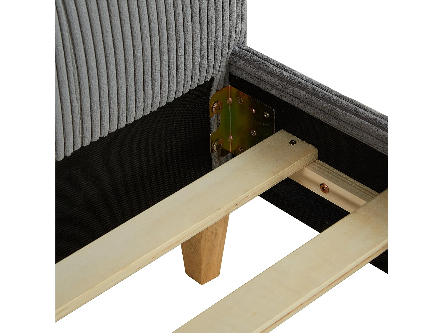 Tweepersoonsbed 140x200 cm Grijs