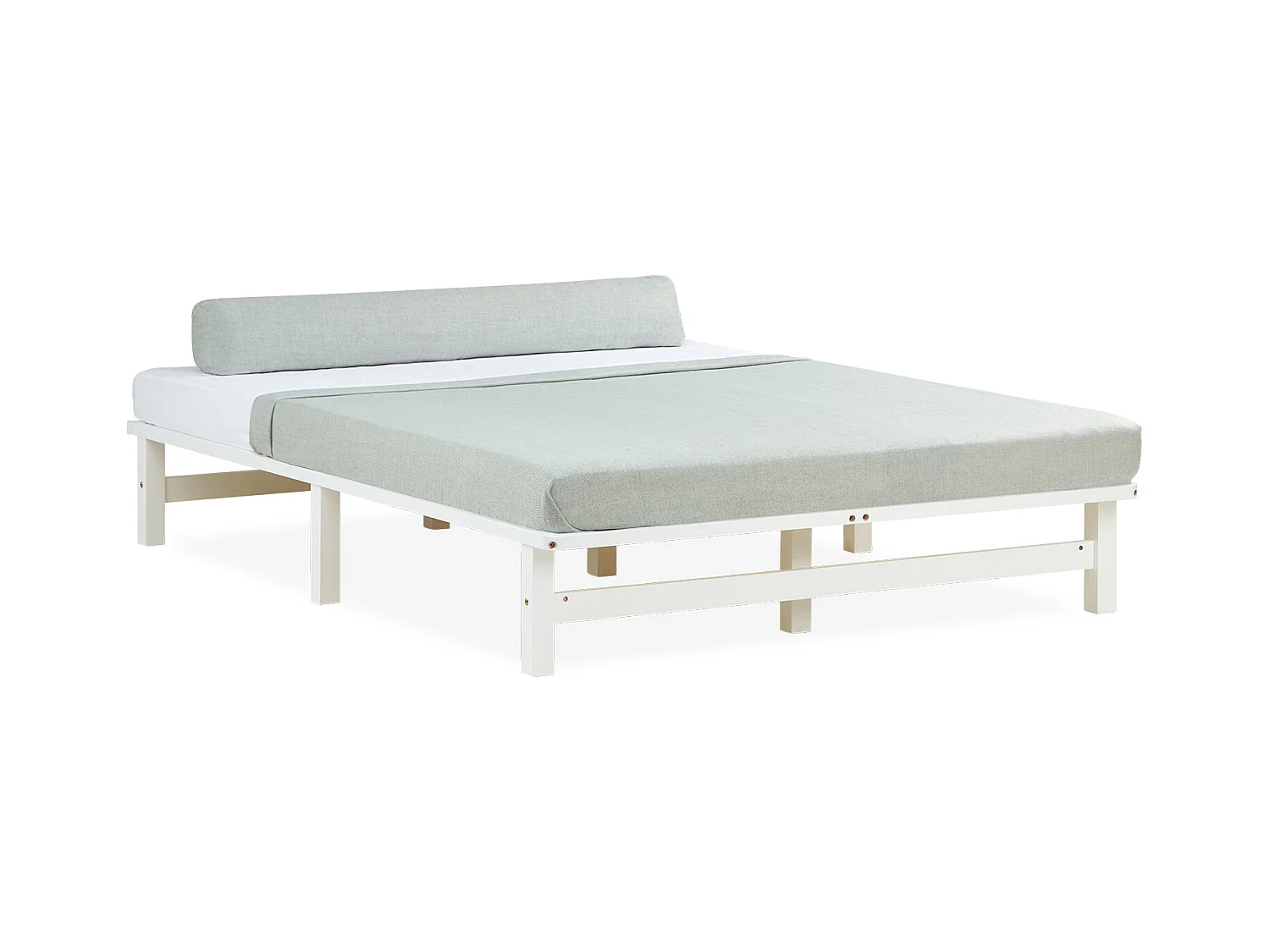 Bettgestell 140x200 cm weiß