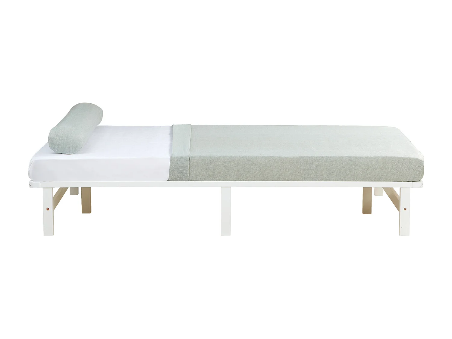 Estructura de cama 140x200 cm blanca