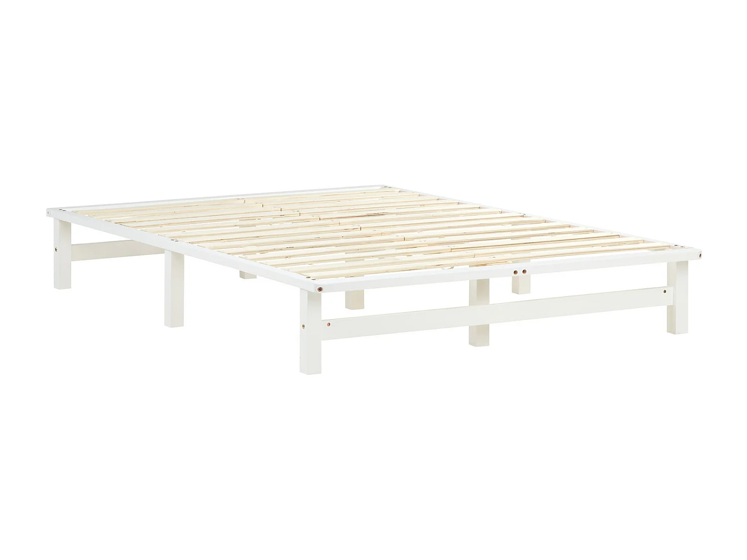 Estructura de cama 140x200 cm blanca