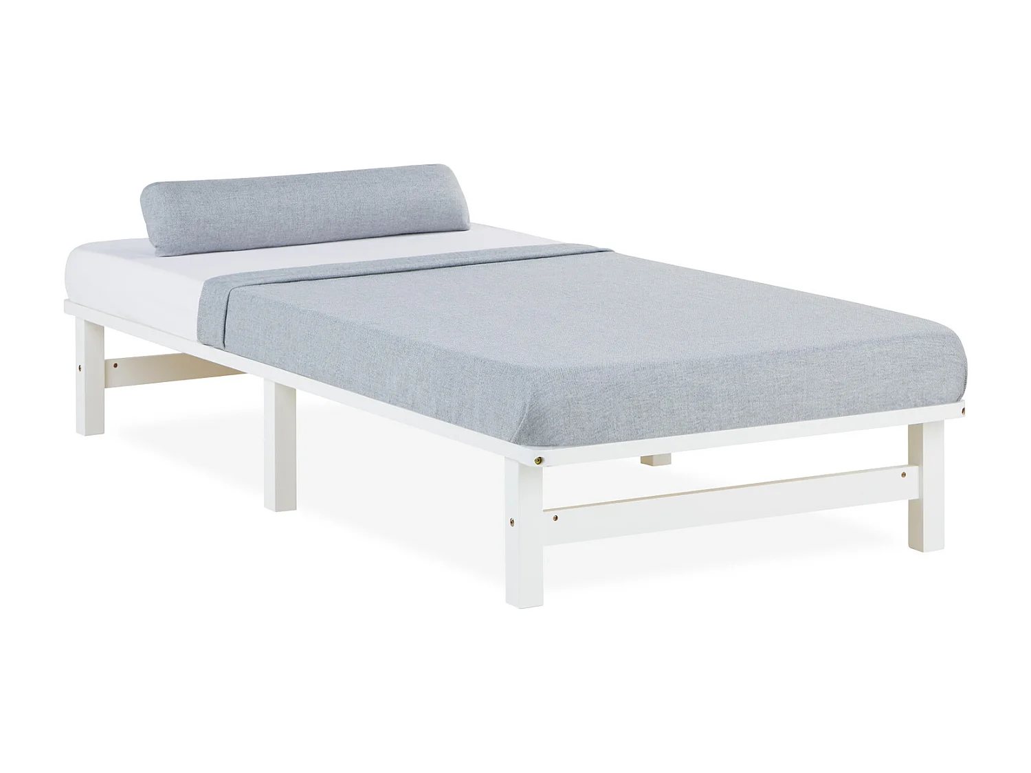 Bedframe 90x200 cm wit Pallet