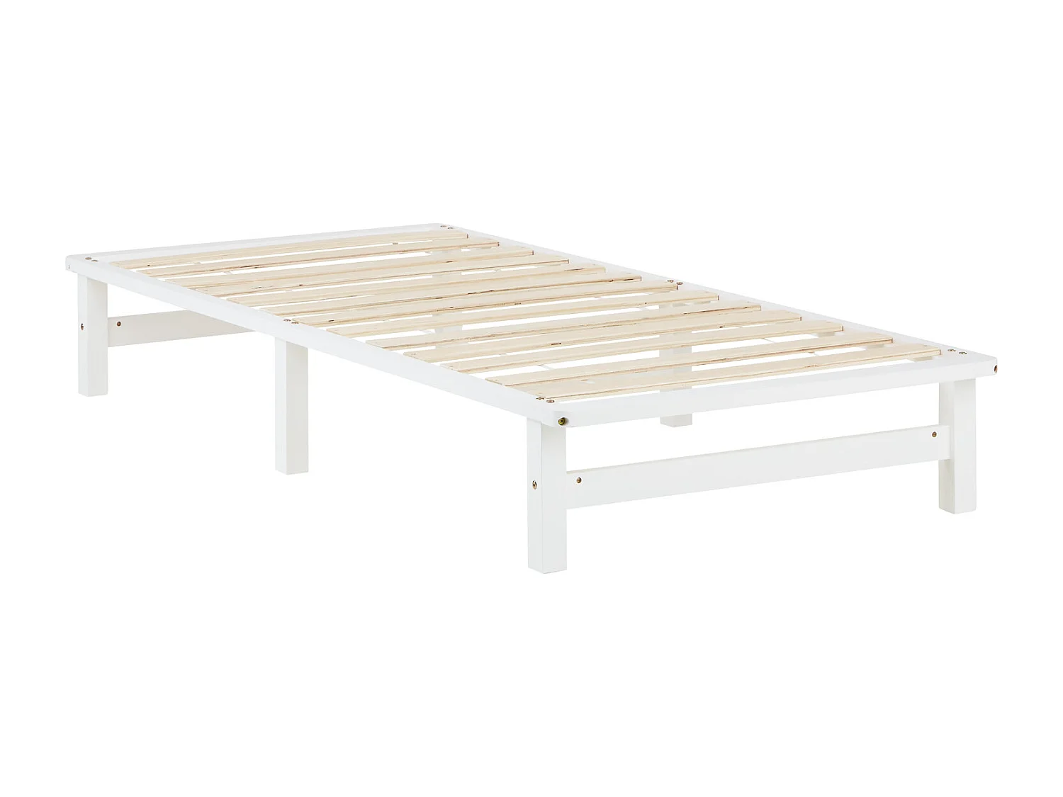 Bedframe 90x200 cm wit Pallet