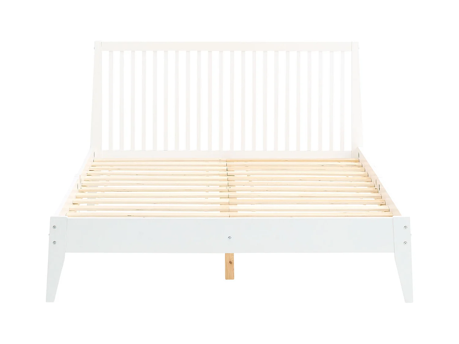 Doppelbett 140x200 cm, weiße Kiefer