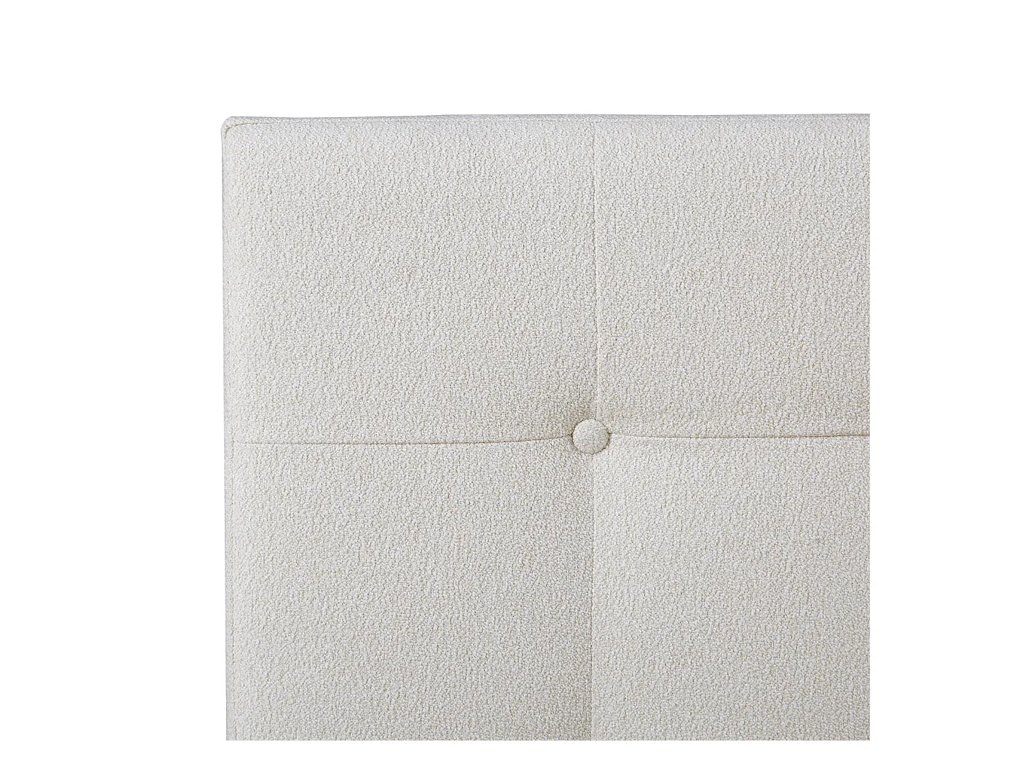 Bett 140x200 cm beige Gepolstertes Bett mit Lattenrost Stoffbettgestell