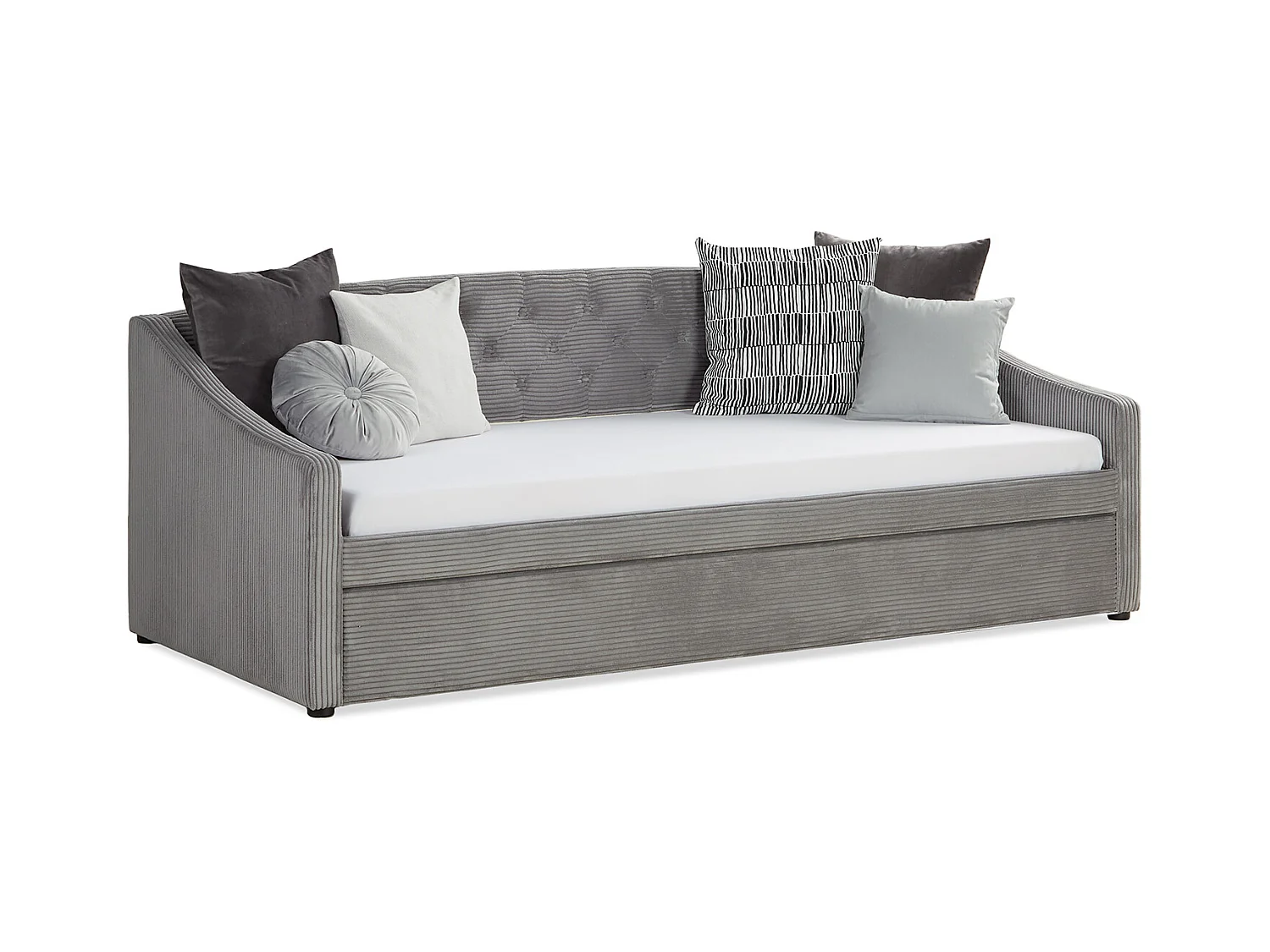 Schlafsofa 213x74,5x98 cm grau