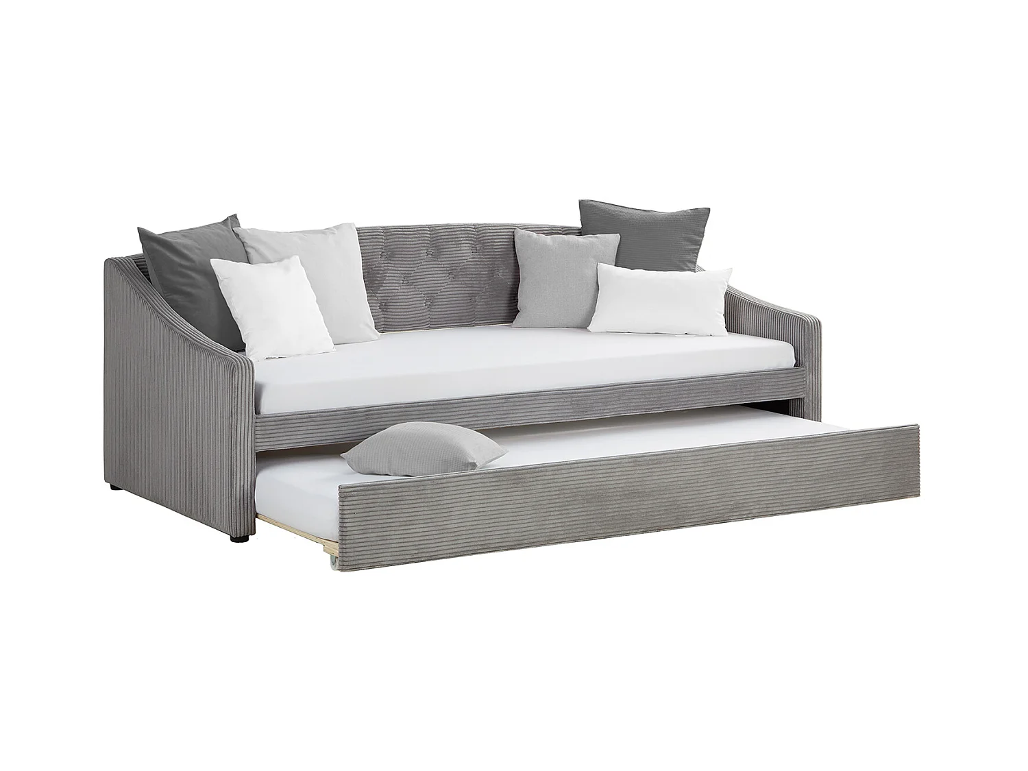 Schlafsofa 213x74,5x98 cm grau