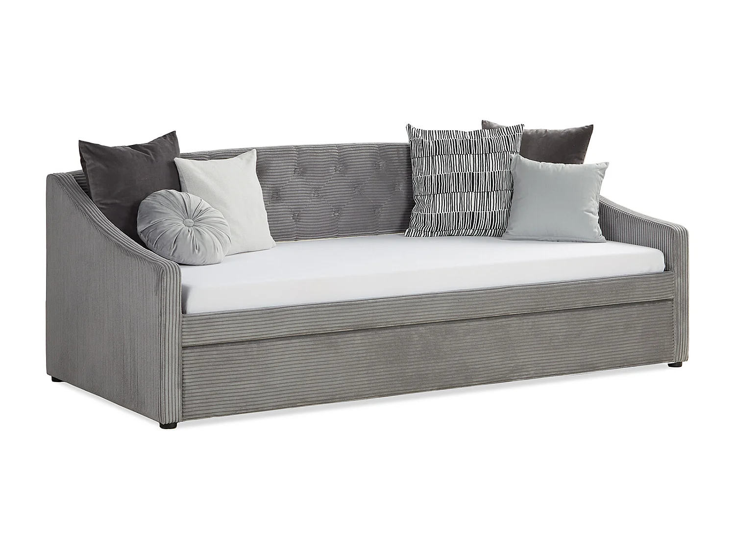 Schlafsofa 213x74,5x98 cm grau