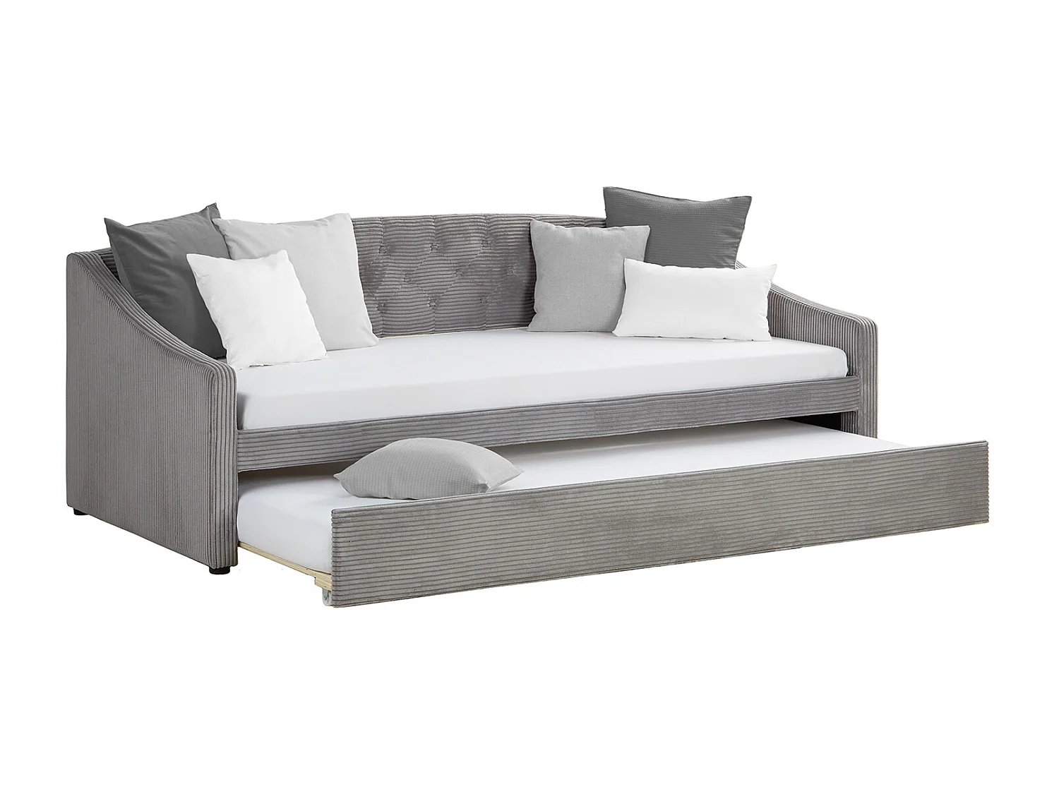 Schlafsofa 213x74,5x98 cm grau