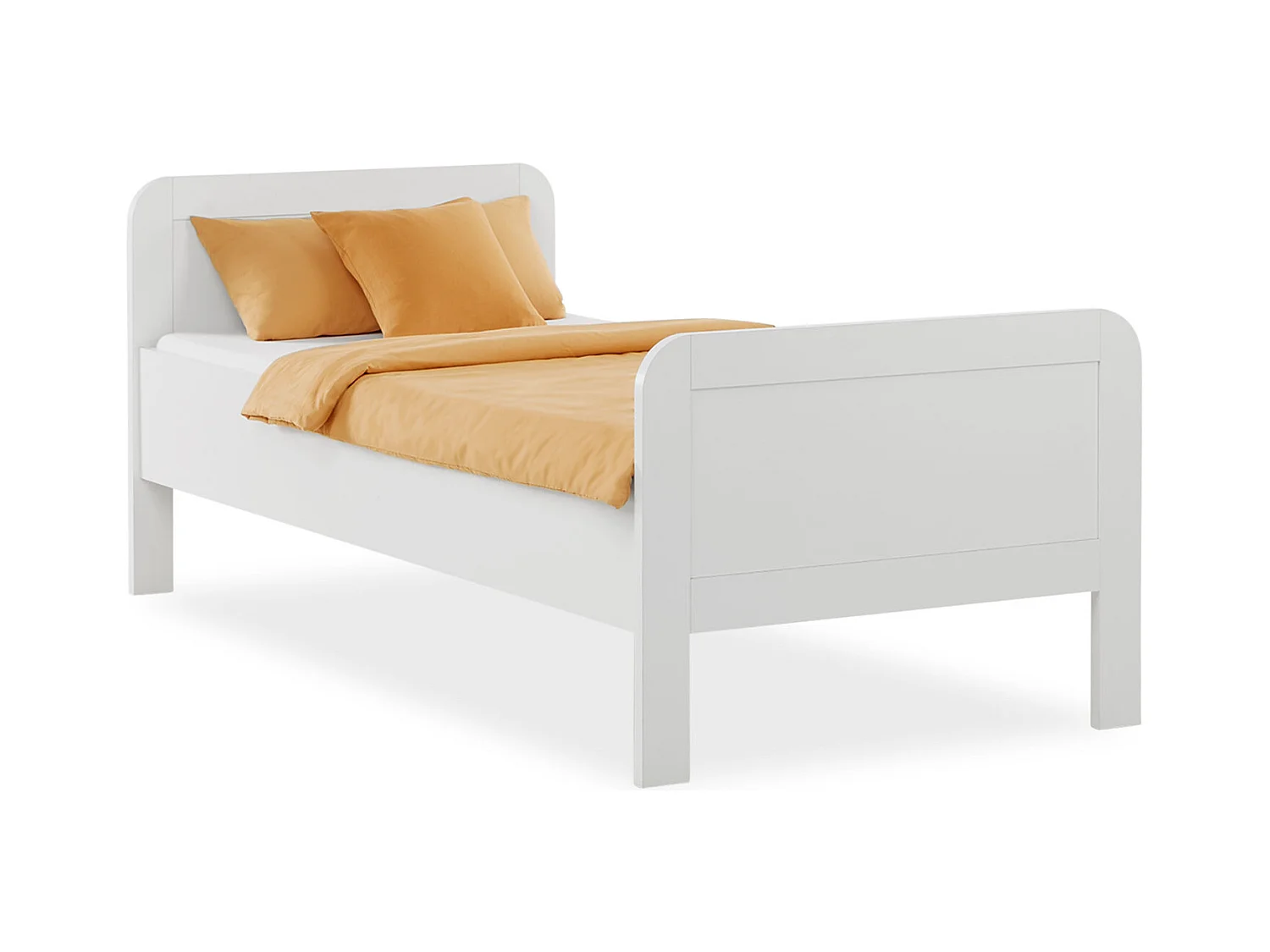 Bett 90x200 cm weiß Senior