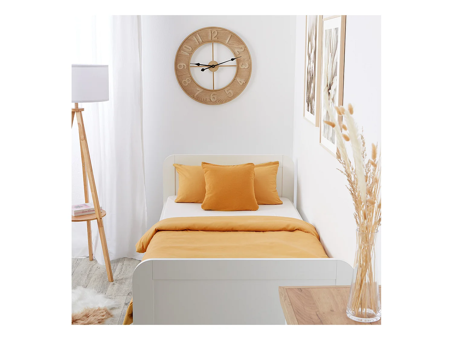 Bett 90x200 cm weiß Senior