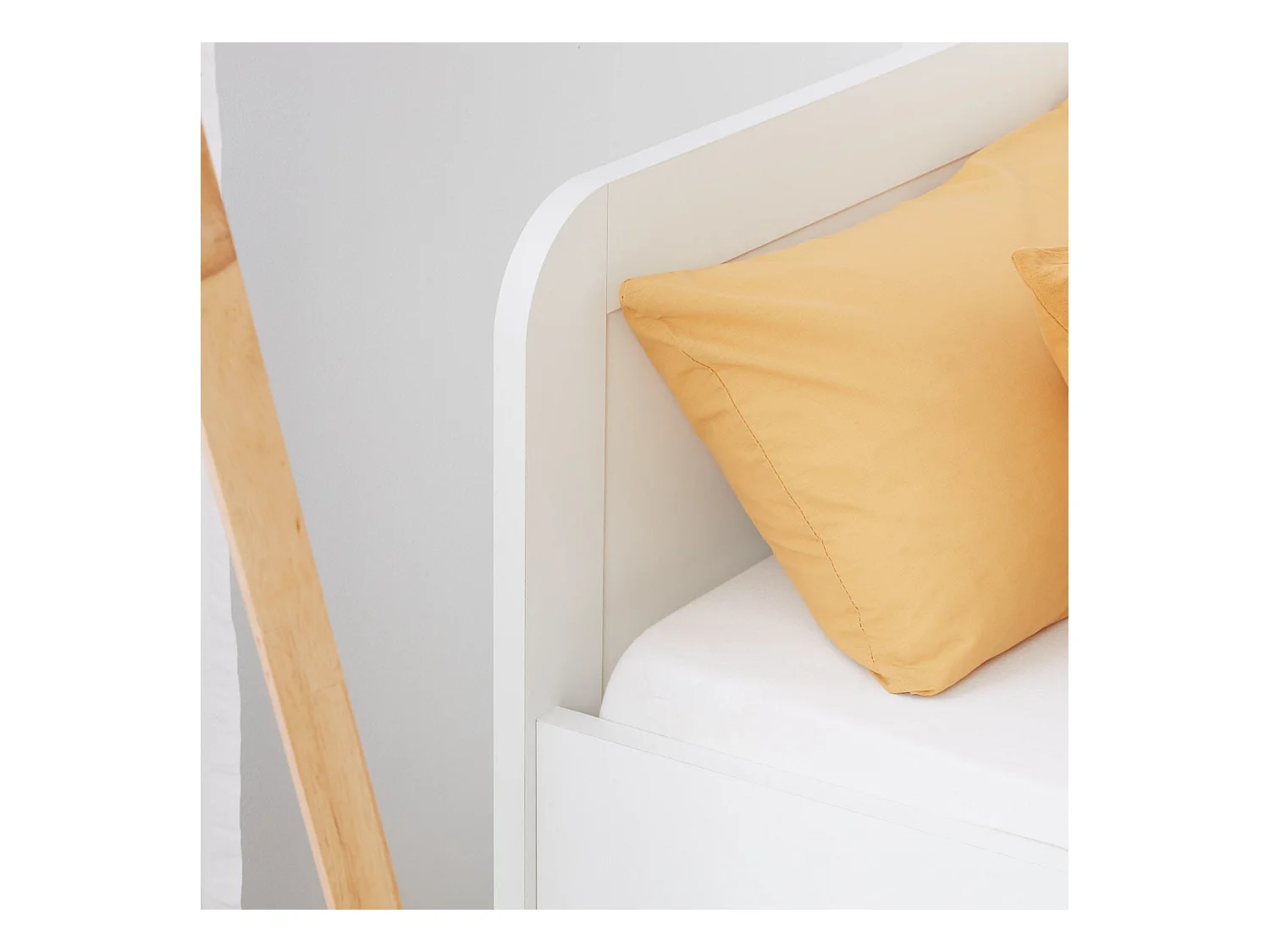 Bett 90x200 cm weiß Senior