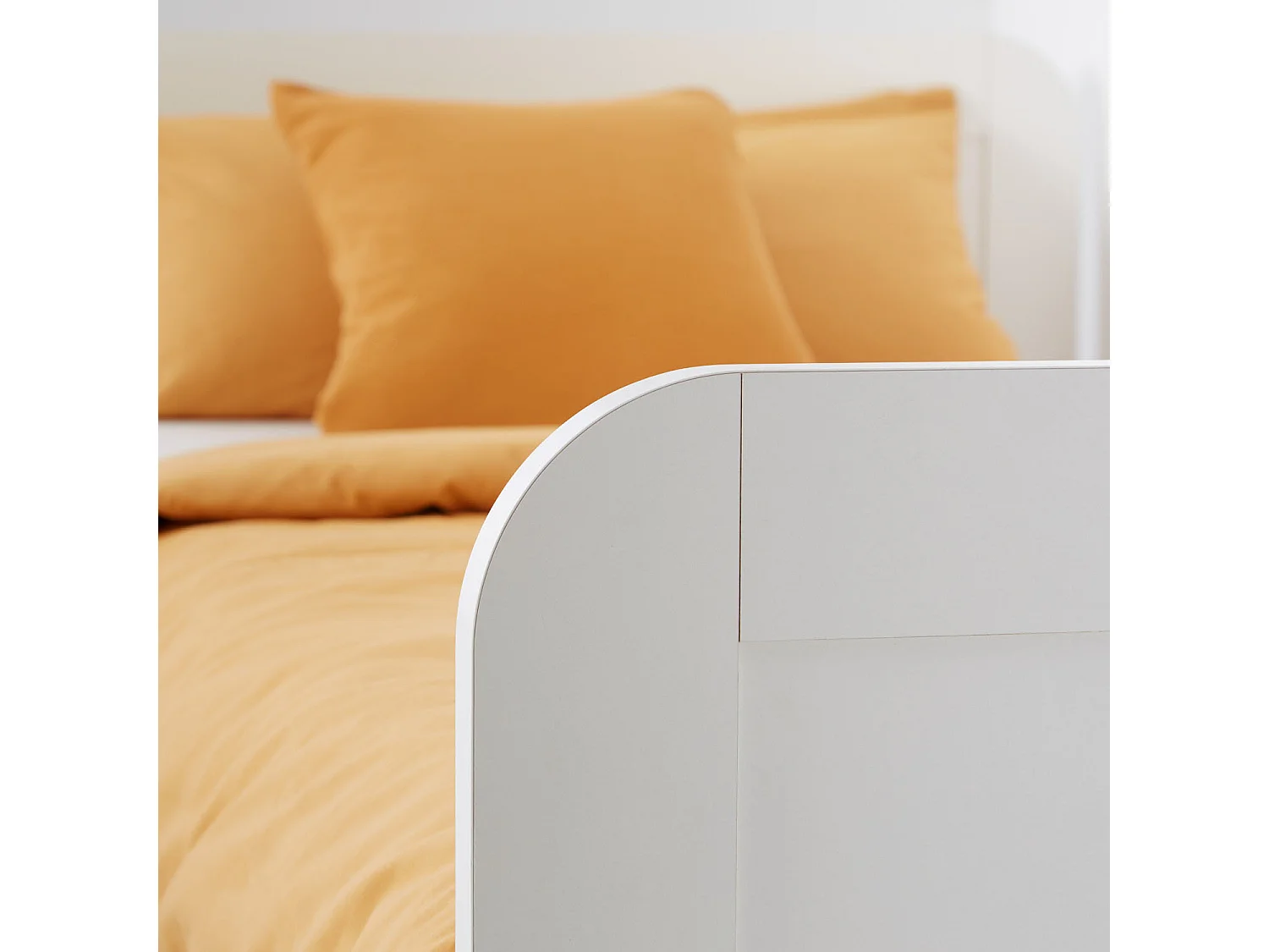 Bett 90x200 cm weiß Senior